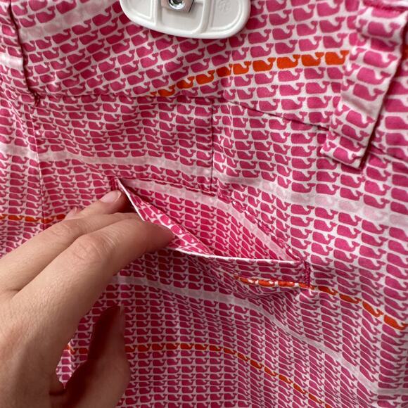 Vineyard Vines Pink Whale Stripe Shorts - Picture 6 of 7